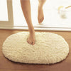 Bathroom Carpets Absorbent Soft Memory Foam Doormat Floor Rugs Oval Non-slip Bath Mats 40 x 60cm