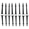 50pcs 4.5 Inches Multifunctional Strong Rustproof Black Plastic Stakes Anchors for Holding Down Tents, Game Nets and Rain Tarps Lawn Edging - Landscape Edging, Camping, Tubing, Hose, Plants